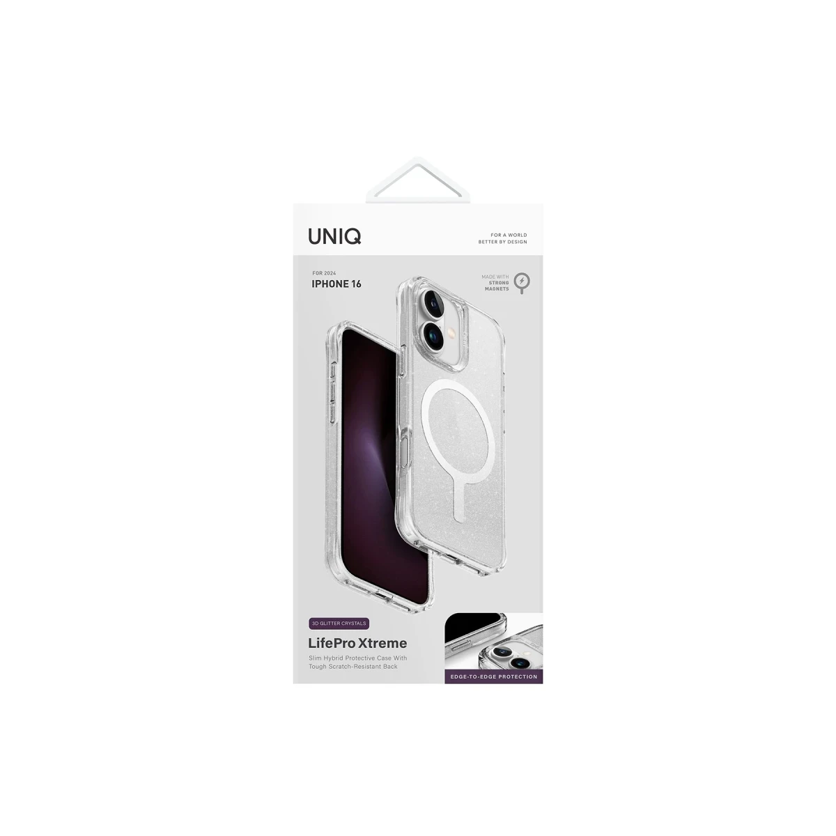 Uniq Apple iPhone 16 LifePro Xtreme Magsafe Kapak - Simli