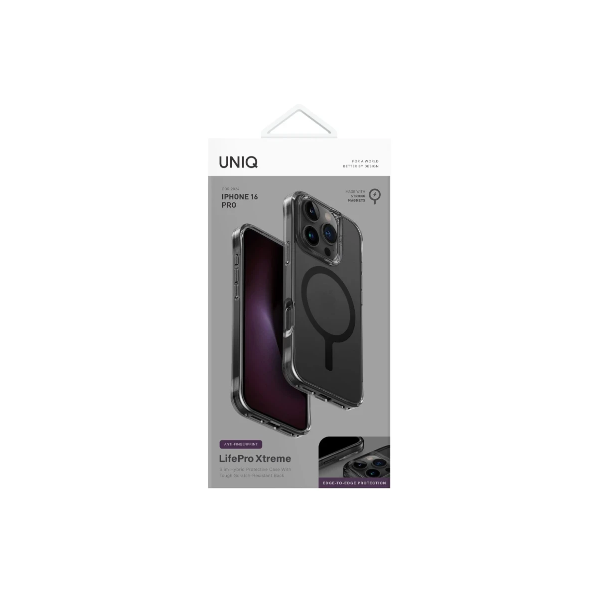 Uniq Apple iPhone 16 Pro LifePro Xtreme Magsafe Kapak - Siyah