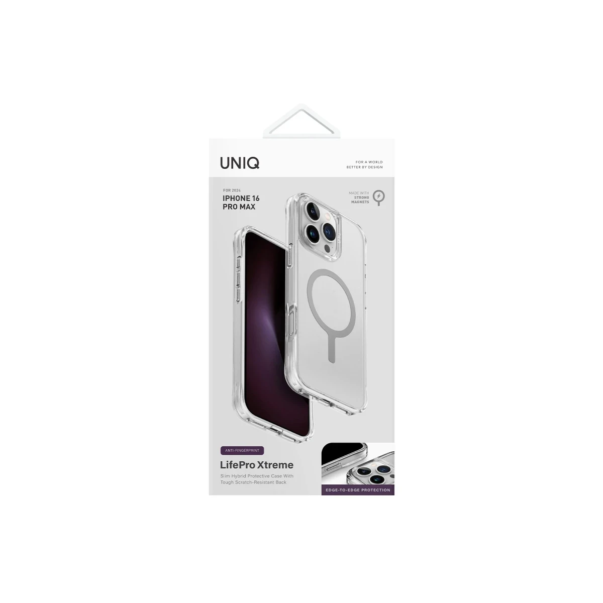 Uniq Apple iPhone 16 Pro LifePro Xtreme Magsafe Kapak - Şeffaf
