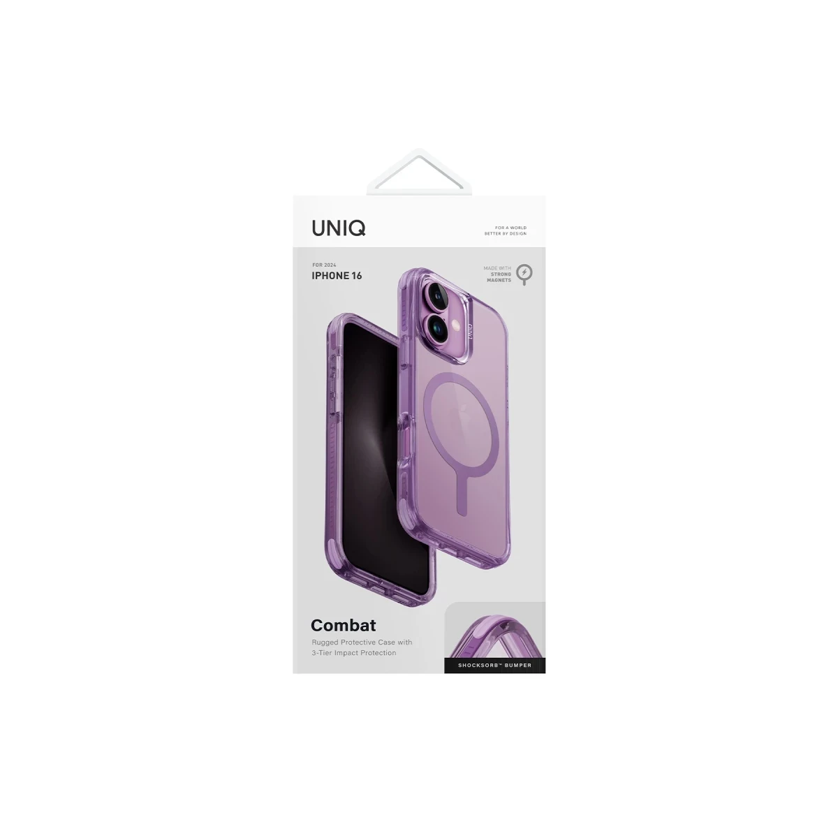 Uniq Apple iPhone 16 Combat Magsafe Kapak - Pembe