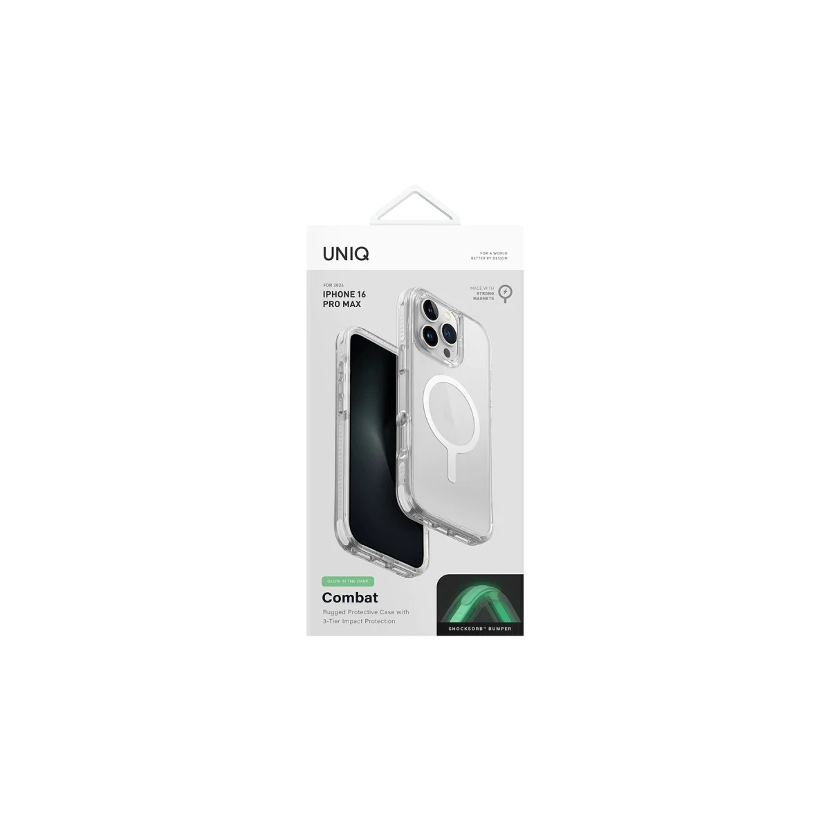 Uniq Apple iPhone 16 Pro Combat Magsafe Kapak - Beyaz