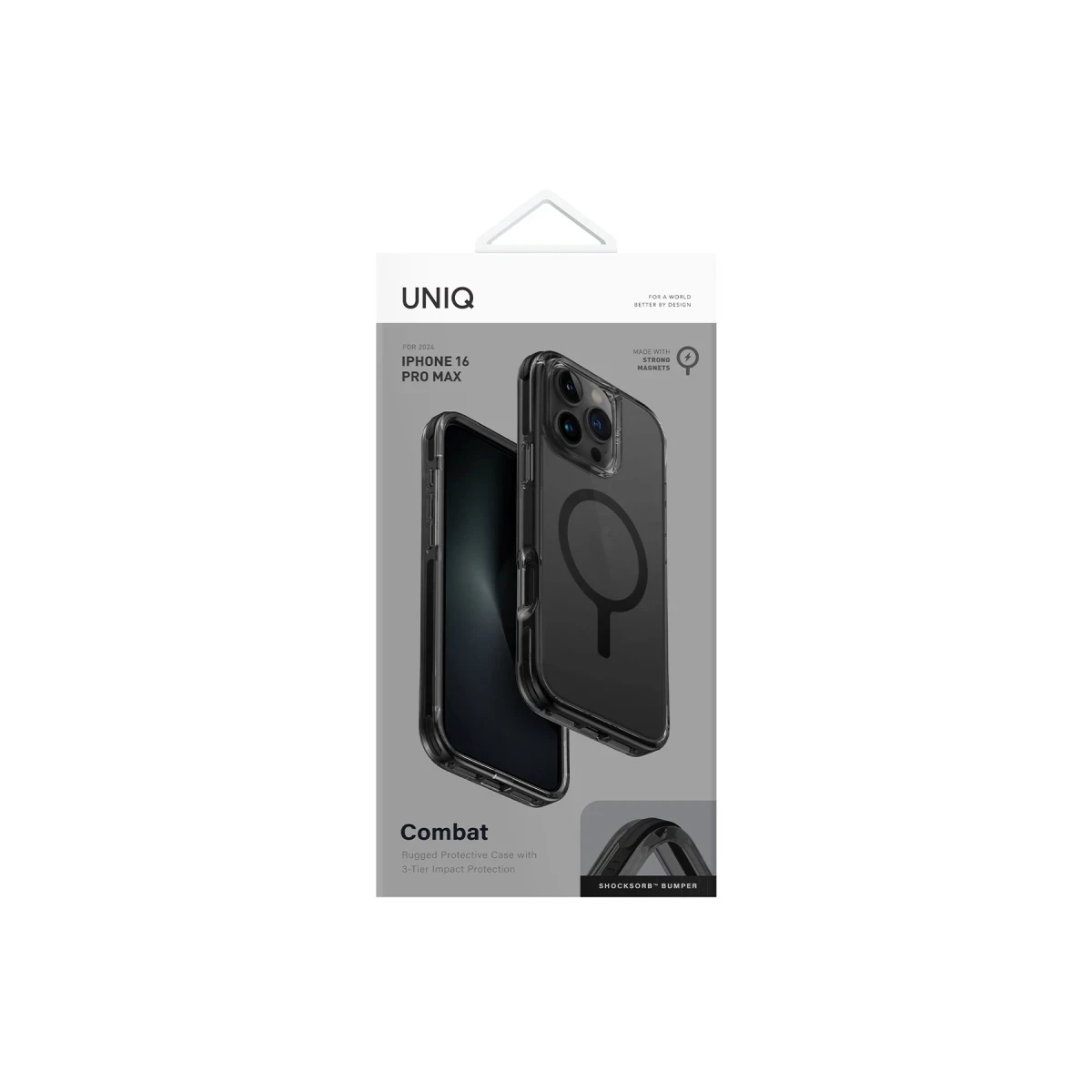 Uniq Apple iPhone 16 Pro Max Combat Magsafe Kapak - Siyah