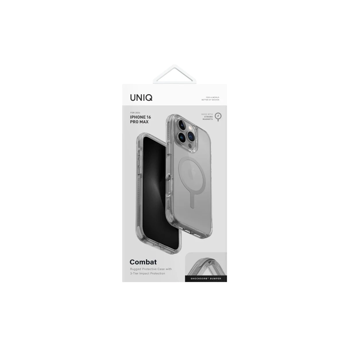Uniq Apple iPhone 16 Pro Max Combat Magsafe Kapak - Titan Gri