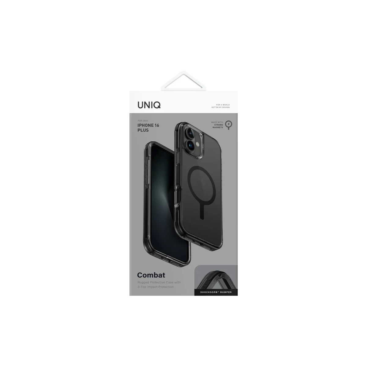 Uniq Apple iPhone 16 Plus Combat Magsafe Kapak - Siyah