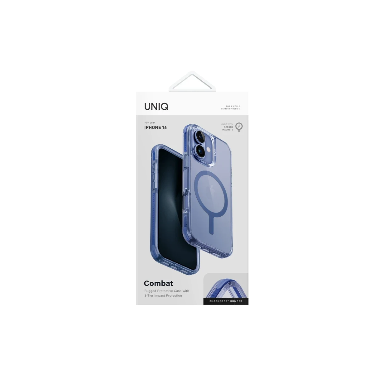 Uniq Apple iPhone 16 Plus Combat Magsafe Kapak - Mavi