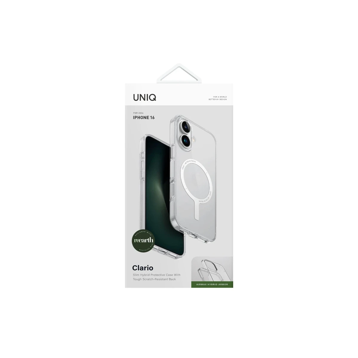 Uniq Apple iPhone 16 Clario Magsafe Kapak - Şeffaf