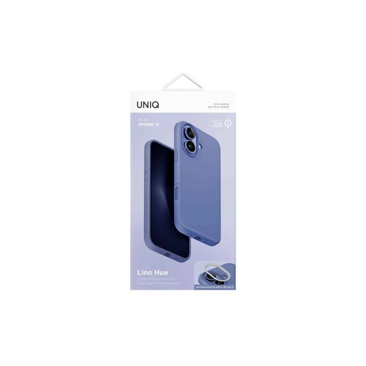 Uniq Apple iPhone 16 Lino Hue Magsafe Kapak - Mavi