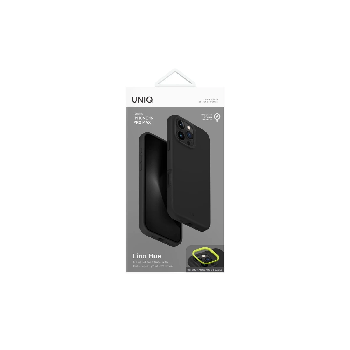 Uniq Apple iPhone 16 Pro Lino Hue Magsafe Kapak - Gri