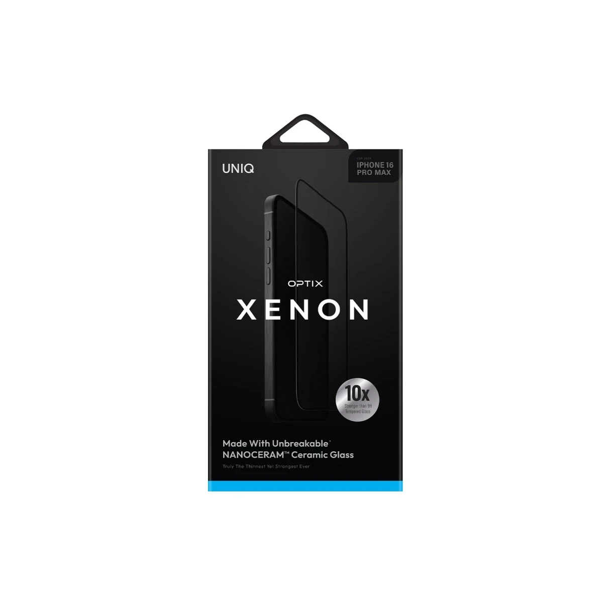 Uniq Apple iPhone 16 Pro Optix Xenon Nanocream Cam Ekran Koruyucu - Siyah