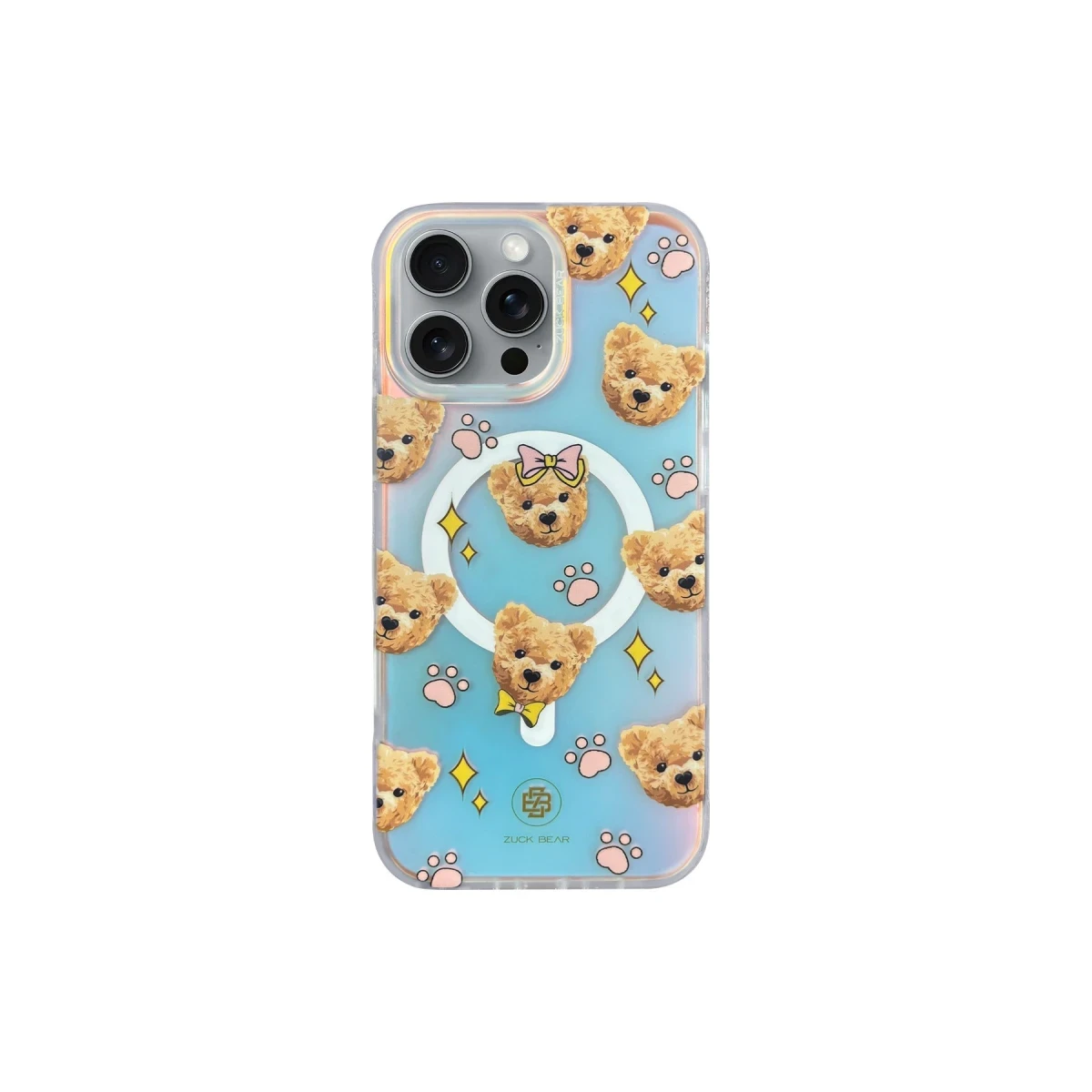 ZuckBear Apple iPhone 16 Pro Darnell Frosted Laser Magsafe Kapak - Şeffaf