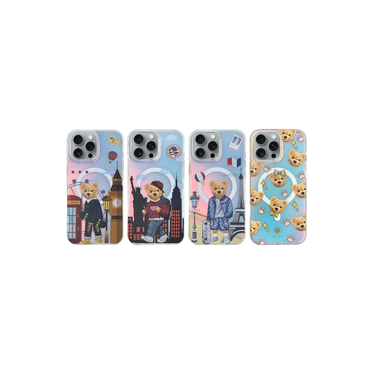 ZuckBear Apple iPhone 16 Pro Darnell Frosted Laser Magsafe Kapak - Paris
