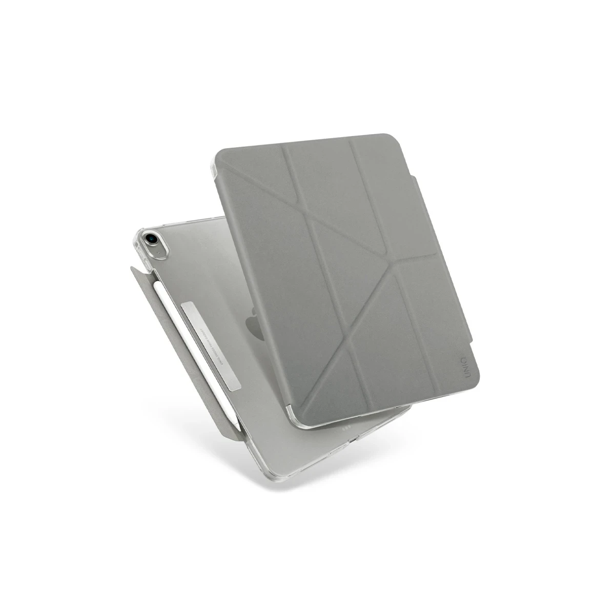 Uniq Apple iPad Air 4 10.9/iPad 2025 10.9 10.Nesil (A16) Camden Katlanabilir Tablet Kapak - Gri