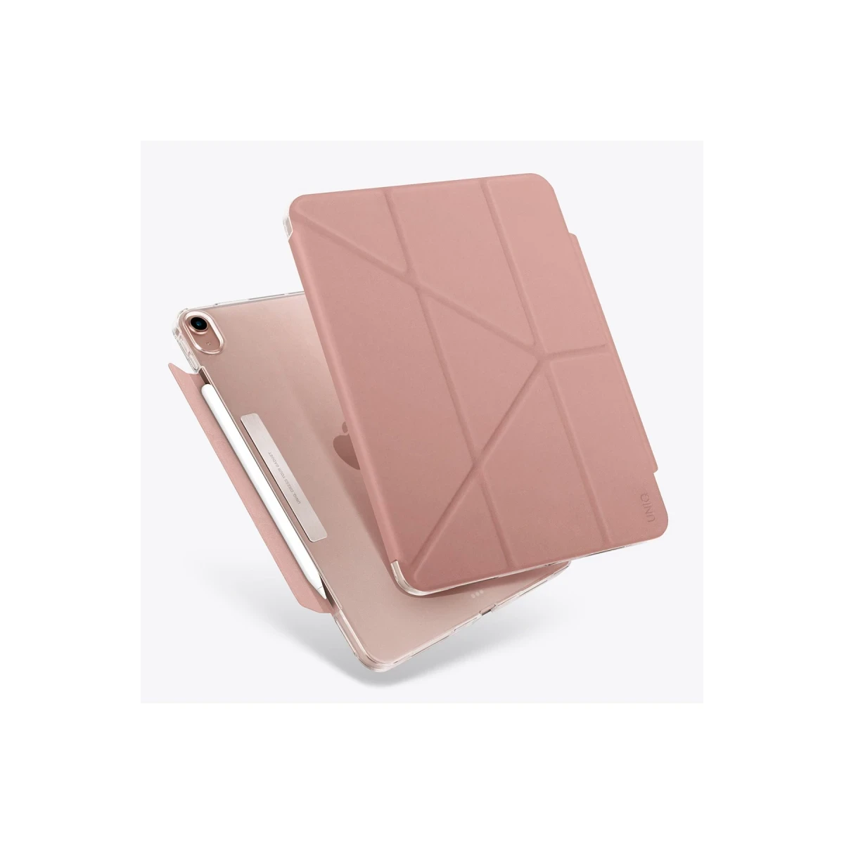 Uniq Apple iPad Air 4 10.9/iPad 2025 10.9 10.Nesil (A16) Camden Katlanabilir Tablet Kapak - Pembe