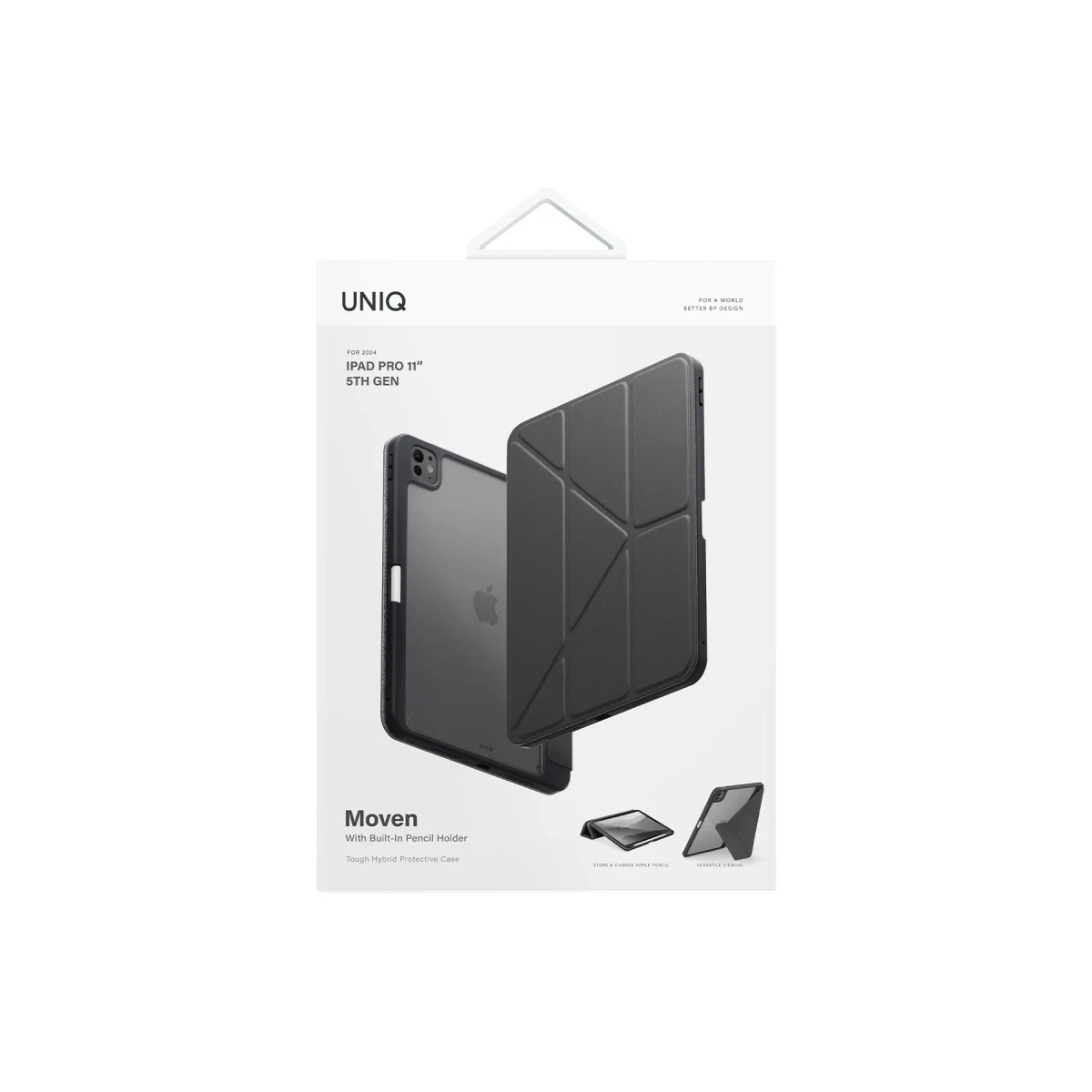 Uniq Apple iPad Pro 11 (2024) Moven Standlı Tablet Kapak - Gri