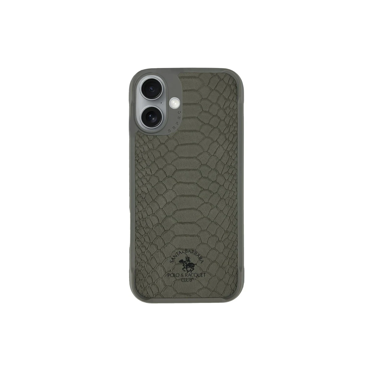 Santa Barbara Polo Racquet Club Apple iPhone 16 Plus Knight Deri Kapak - Titan Gri
