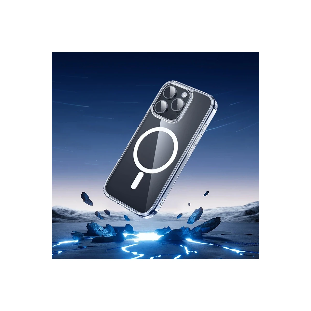 Hoco. Apple iPhone 16 Pro Anti Fall Airbag Magsafe Kapak - Şeffaf