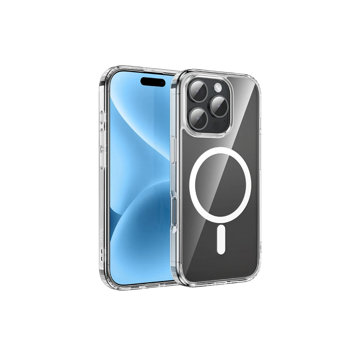 Hoco. Apple iPhone 16 Pro Max Anti Fall Airbag Magsafe Kapak - Şeffaf