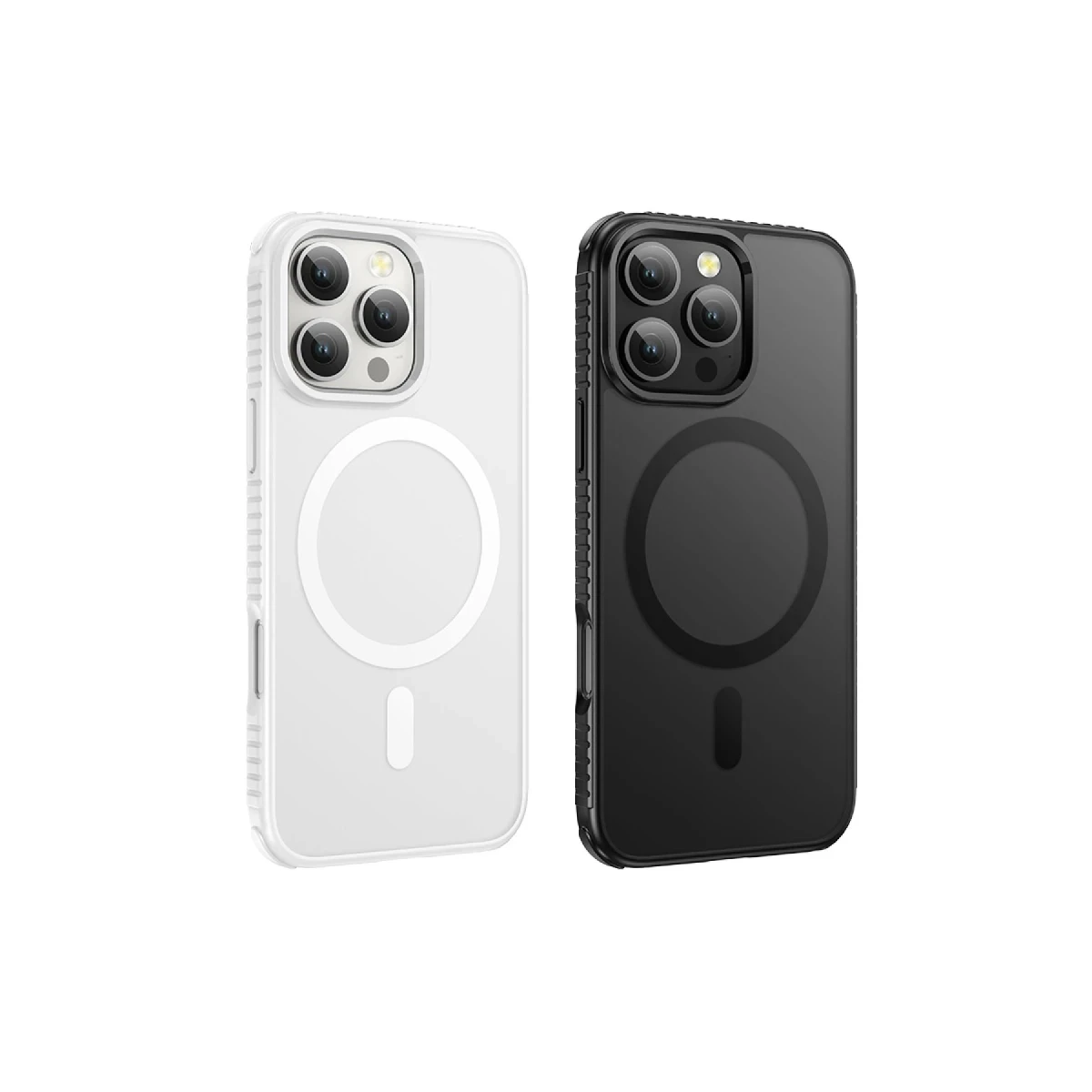 Hoco. Apple iPhone 16 Pro Armour Antishock Protective Magsafe Kapak - Beyaz