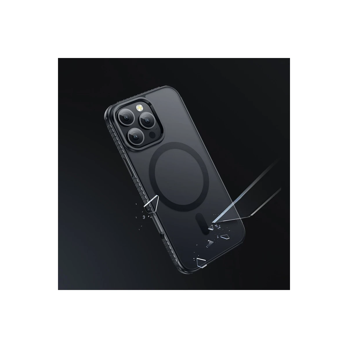 Hoco. Apple iPhone 16 Pro Armour Antishock Protective Magsafe Kapak - Beyaz