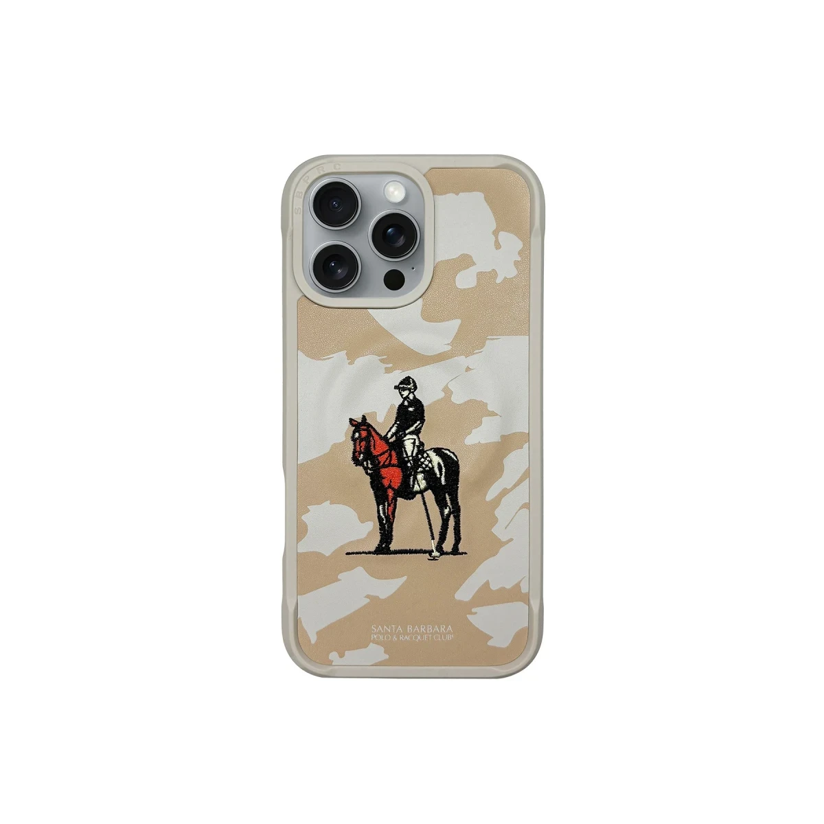 Santa Barbara Polo Racquet Club Apple iPhone 16 Pro Max Virgil Magsafe Kapak - Bej