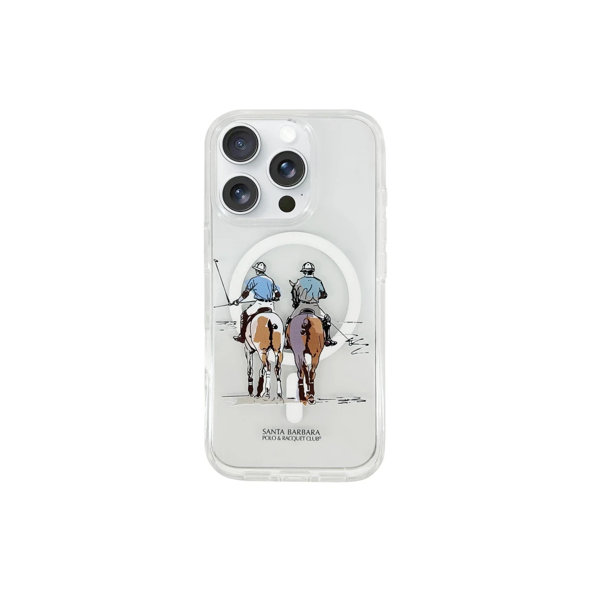 Santa Barbara Polo Racquet Club Apple iPhone 16 Pro Willie Şeffaf Magsafe Kapak - Morandi