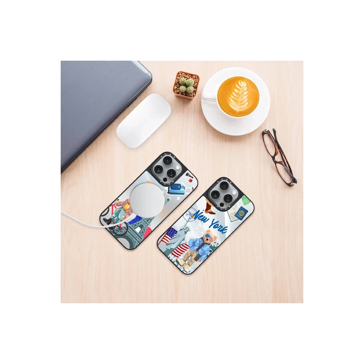 ZuckBear Apple iPhone 16 Benard Mirror Magsafe Kapak - London
