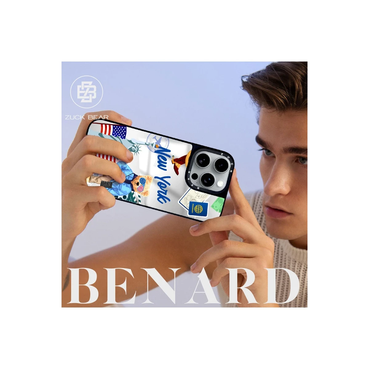 ZuckBear Apple iPhone 16 Benard Mirror Magsafe Kapak - London