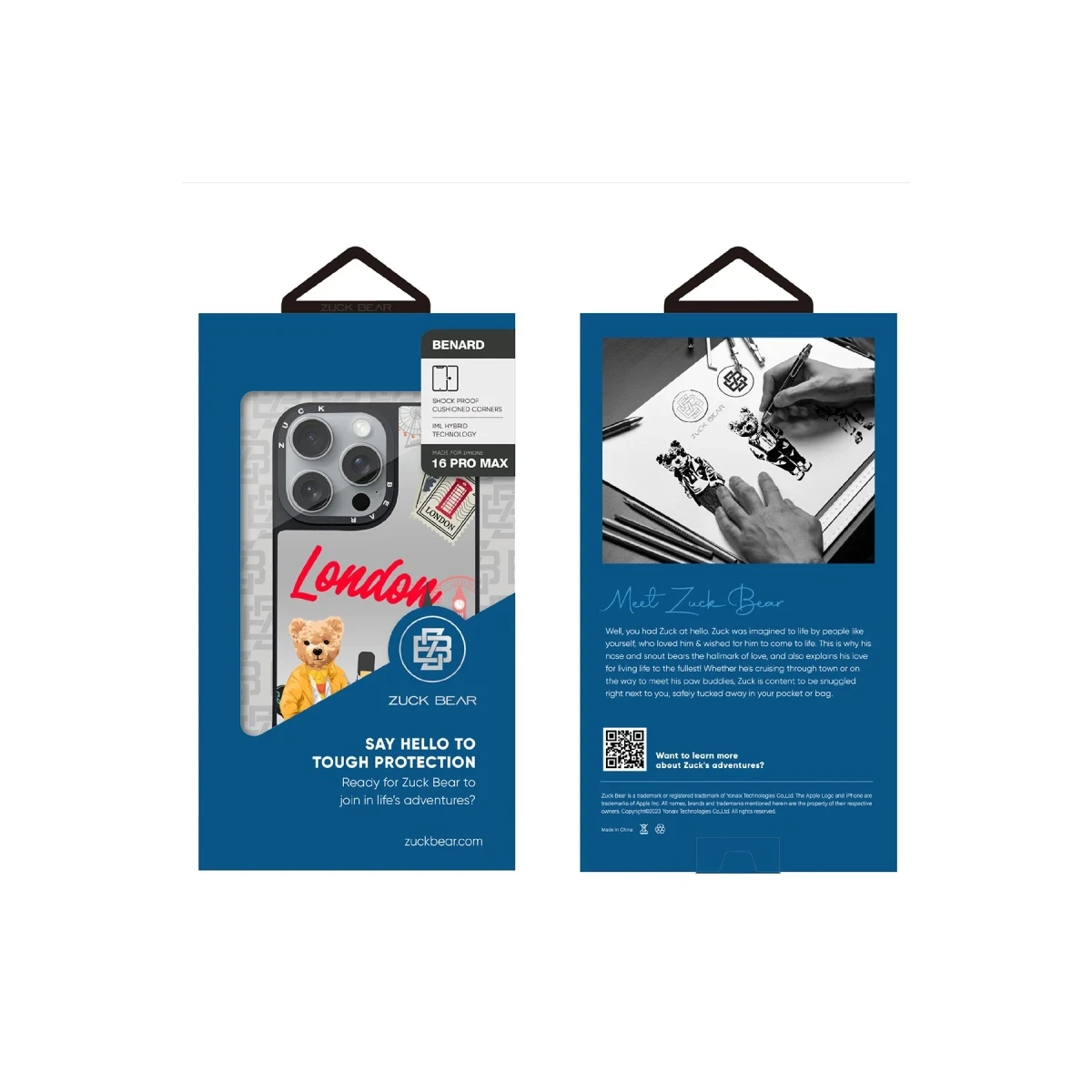 ZuckBear Apple iPhone 16 Pro Benard Mirror Magsafe Kapak - London