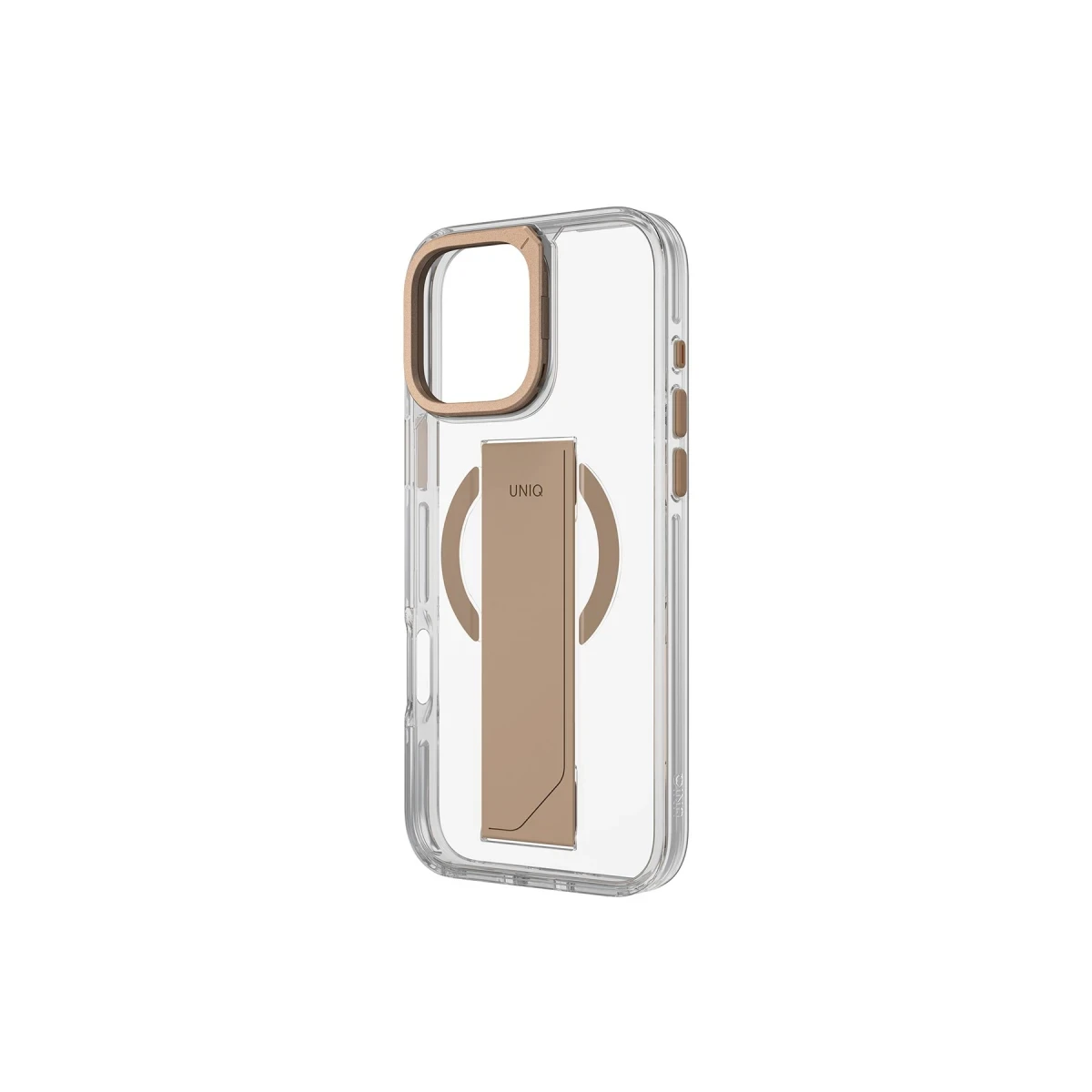 Uniq Apple iPhone 16 Pro Heldro Max Magsafe Standlı Kapak - Gold
