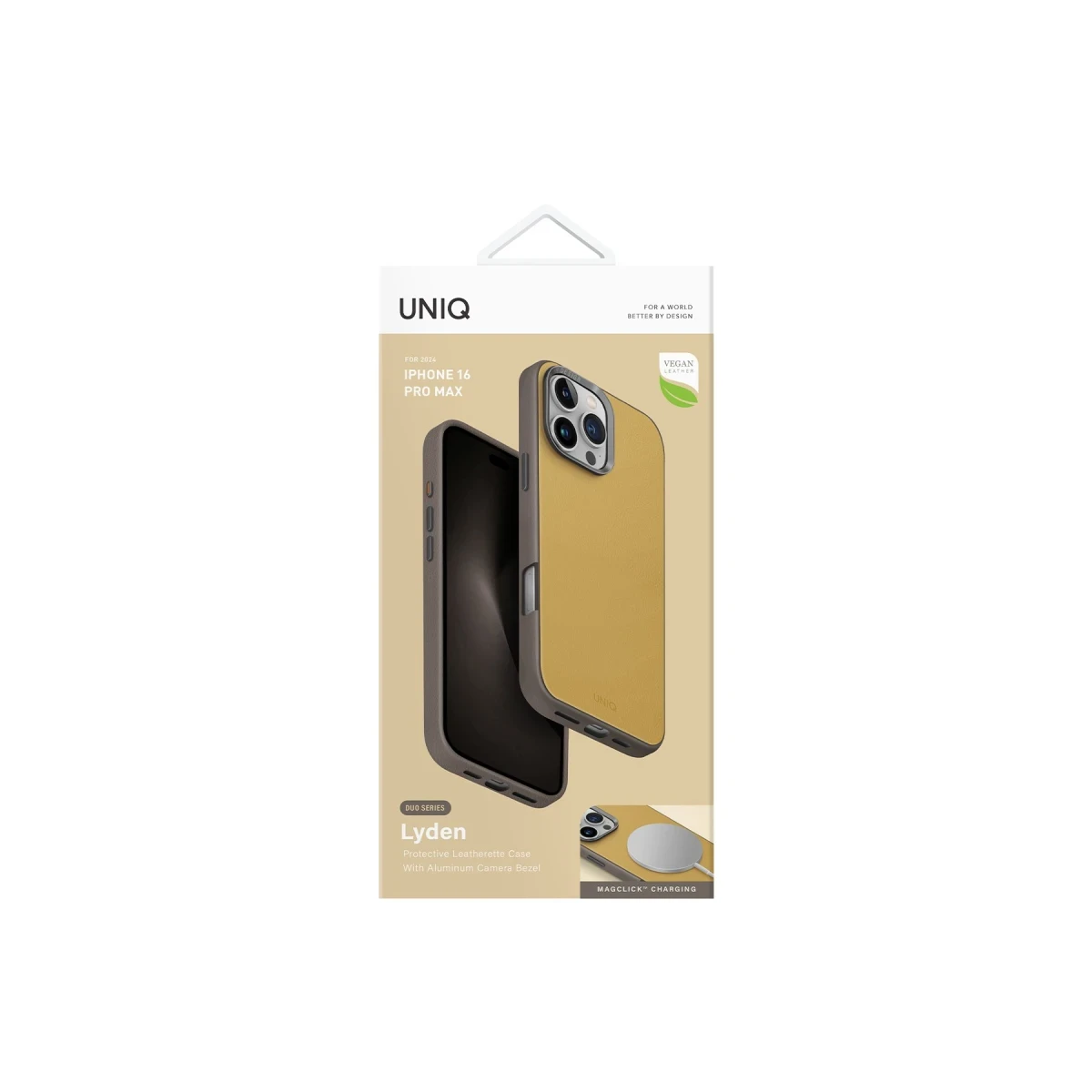 Uniq Apple iPhone 16 Pro Max Lyden DS Magsafe Kapak - Sarı