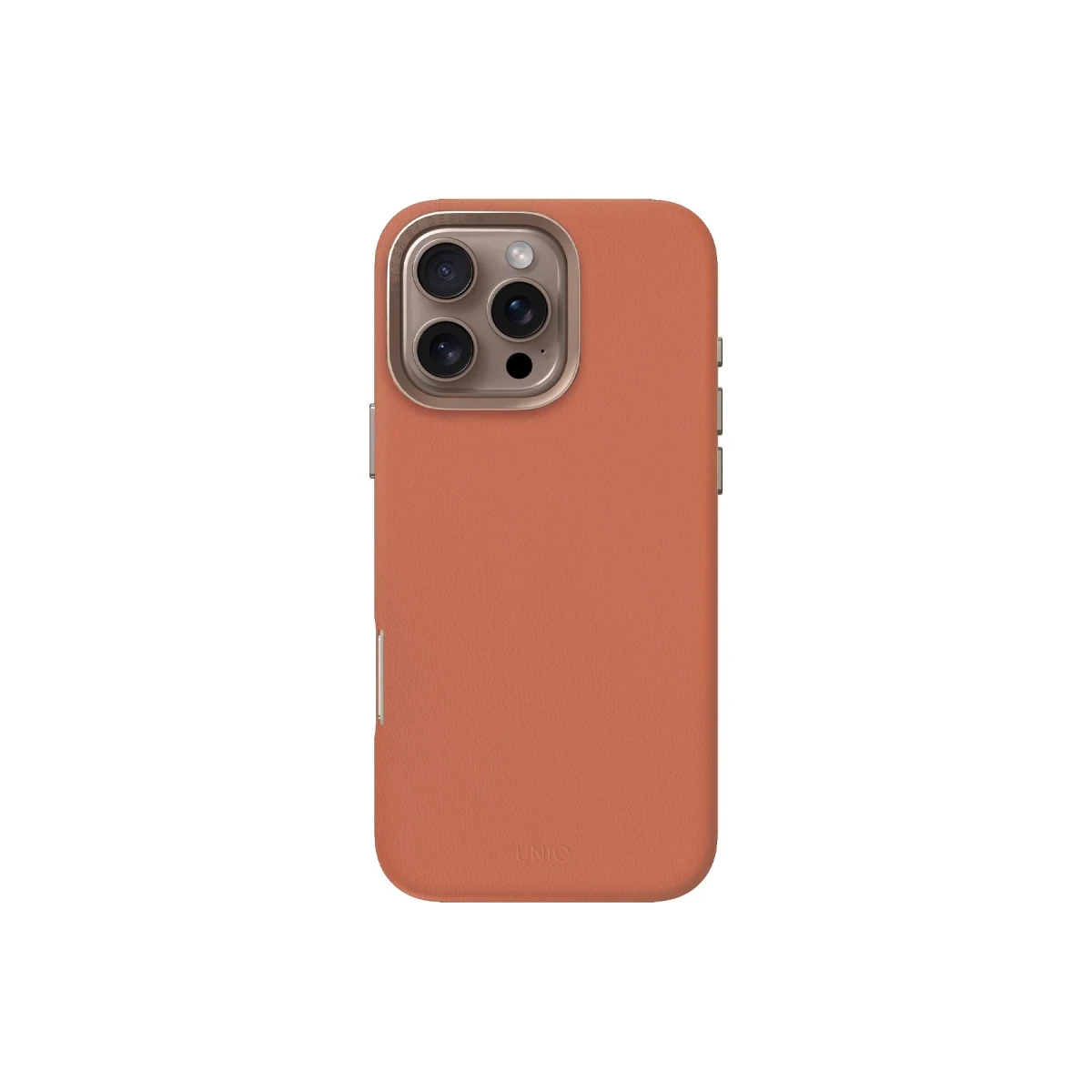 Uniq Apple iPhone 16 Pro Lyden Magsafe Deri Kapak - Turuncu