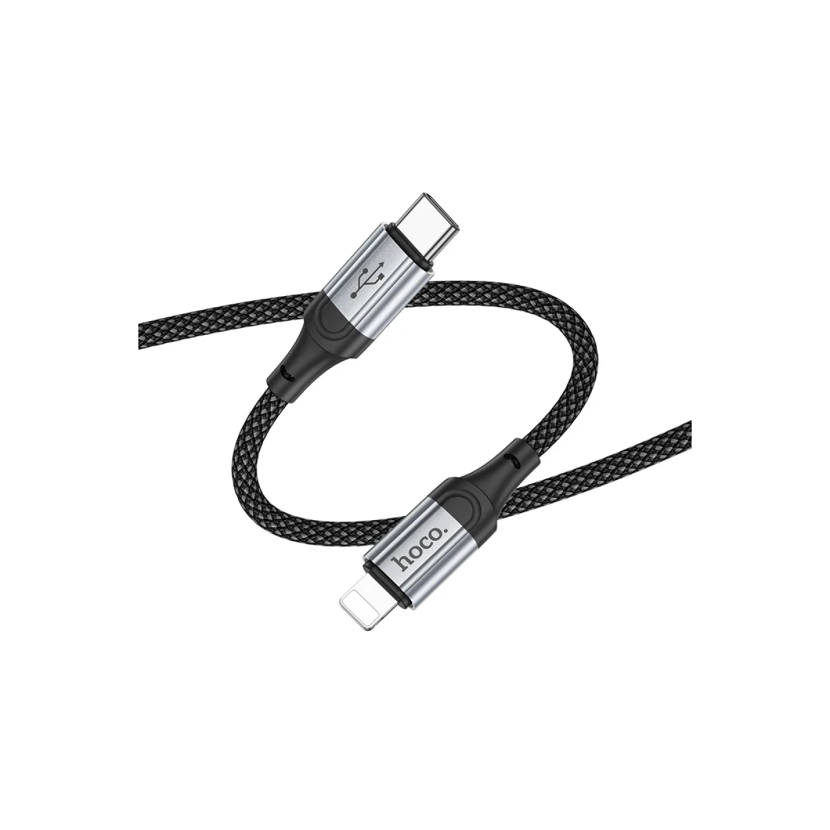 Hoco. X102 Fresh 1M 27W Type-C to Lightning PD Hızlı Şarj Data Kablosu - Siyah