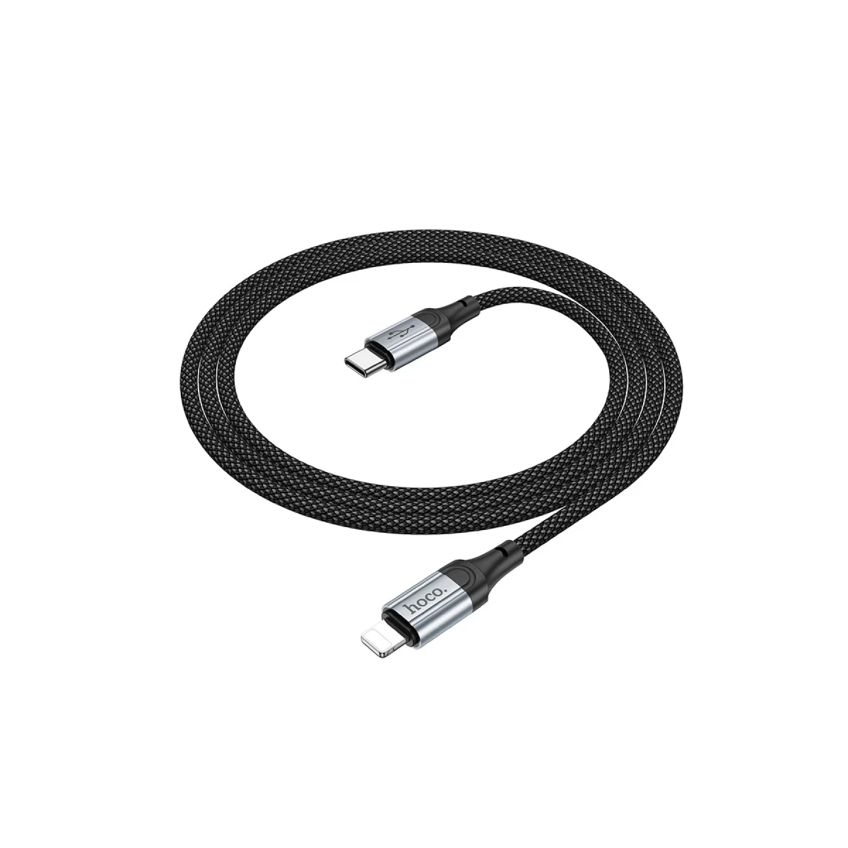 Hoco. X102 Fresh 1M 27W Type-C to Lightning PD Hızlı Şarj Data Kablosu - Siyah