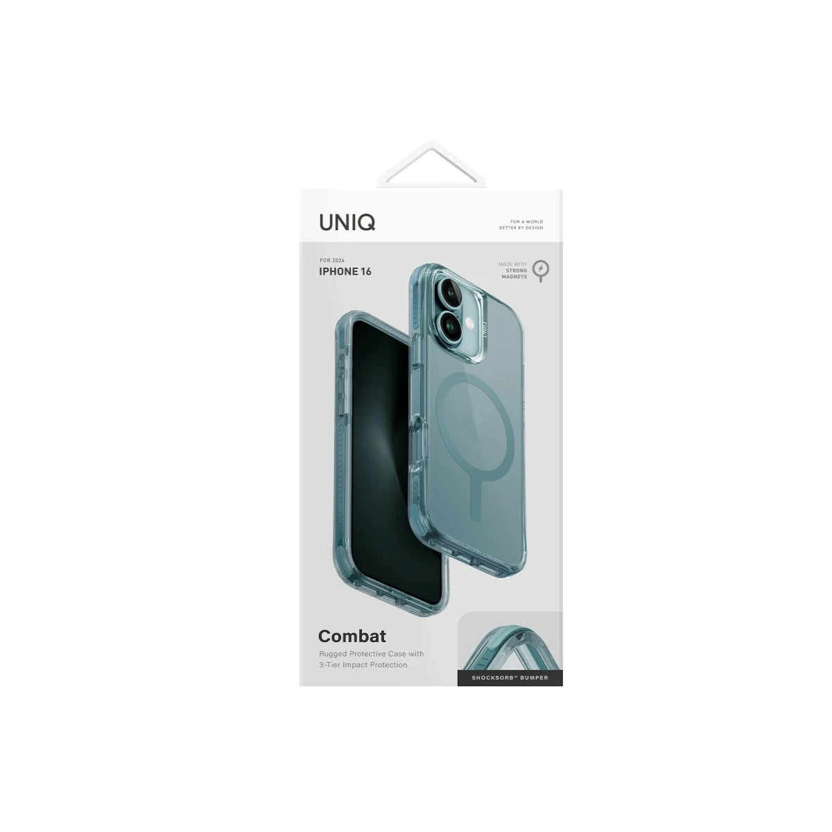 Uniq Apple iPhone 16 Combat Magsafe Kapak - Yeşil