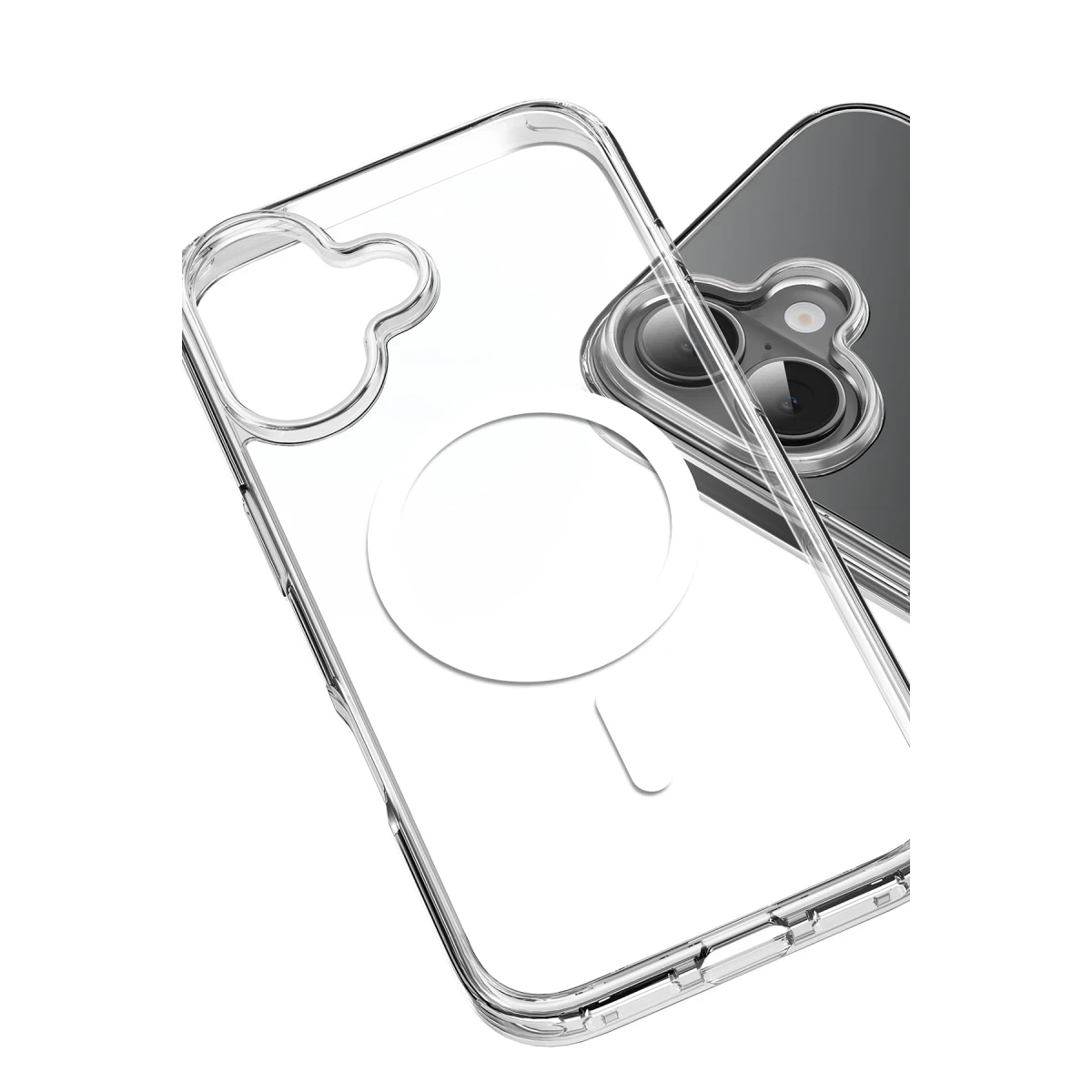 Keephone Apple iPhone 16 Hybrid Pro Magsafe Kılıf - Şeffaf