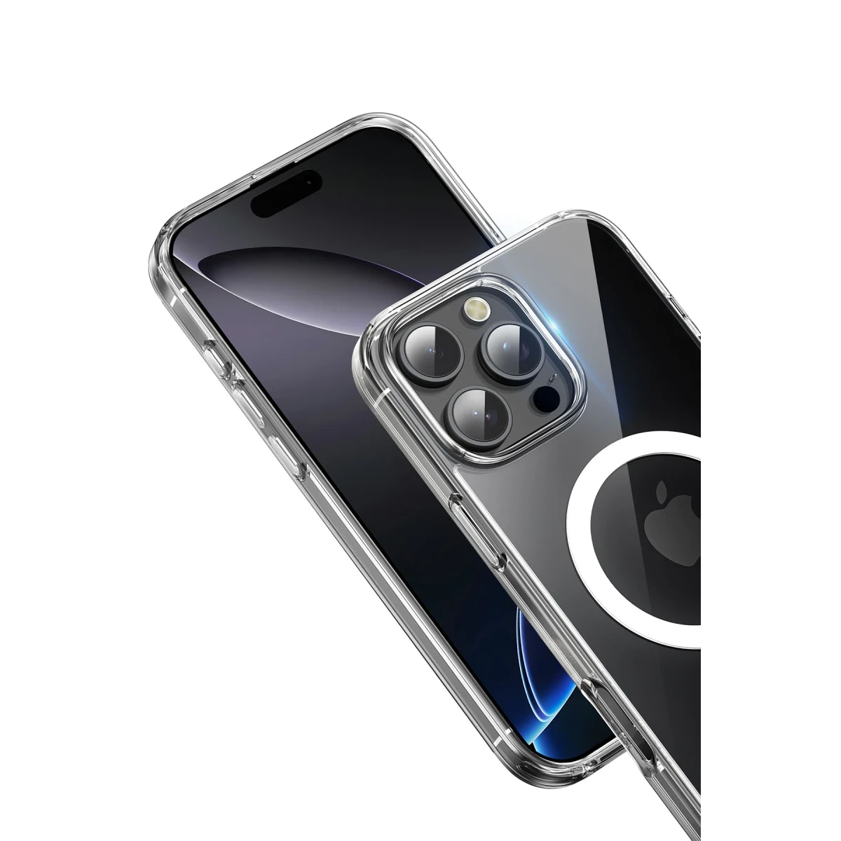 Keephone Apple iPhone 16 Pro Hybrid Pro Magsafe Kılıf - Şeffaf