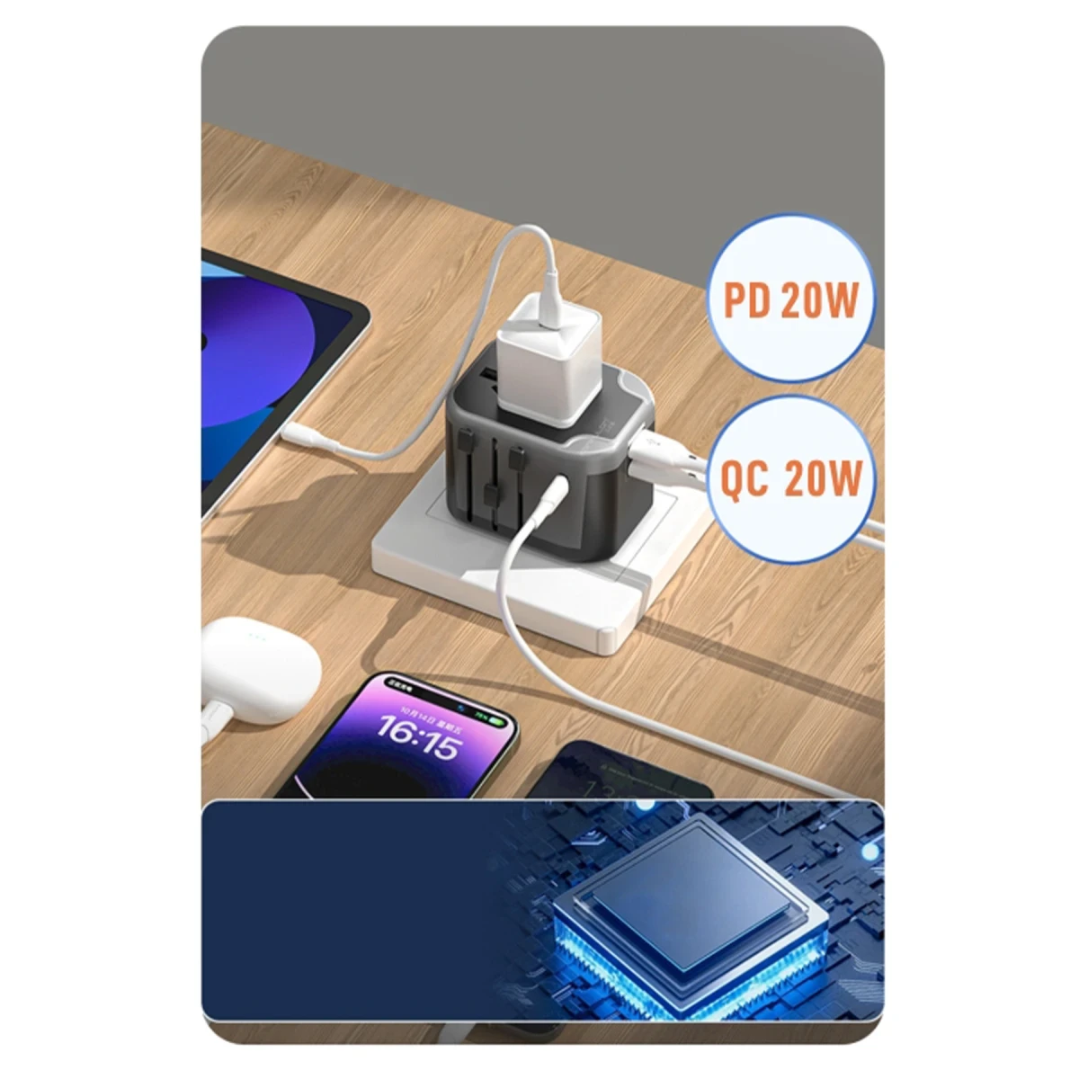 Konfulon C91Q 20W Universal Taşınabilir Şarj Aleti - Siyah — görsel 10