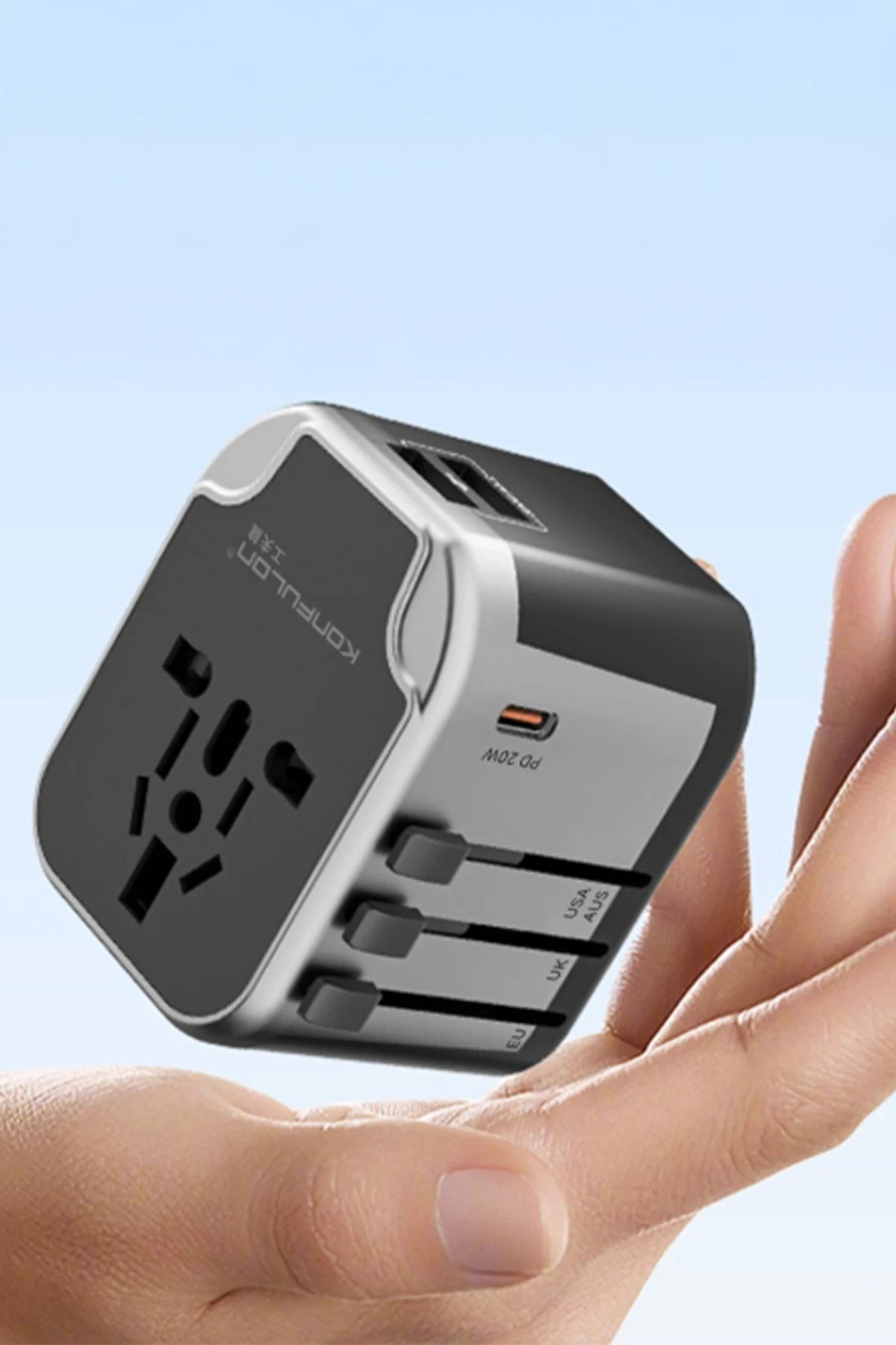 Konfulon C91Q 20W Universal Taşınabilir Şarj Aleti - Siyah — görsel 5