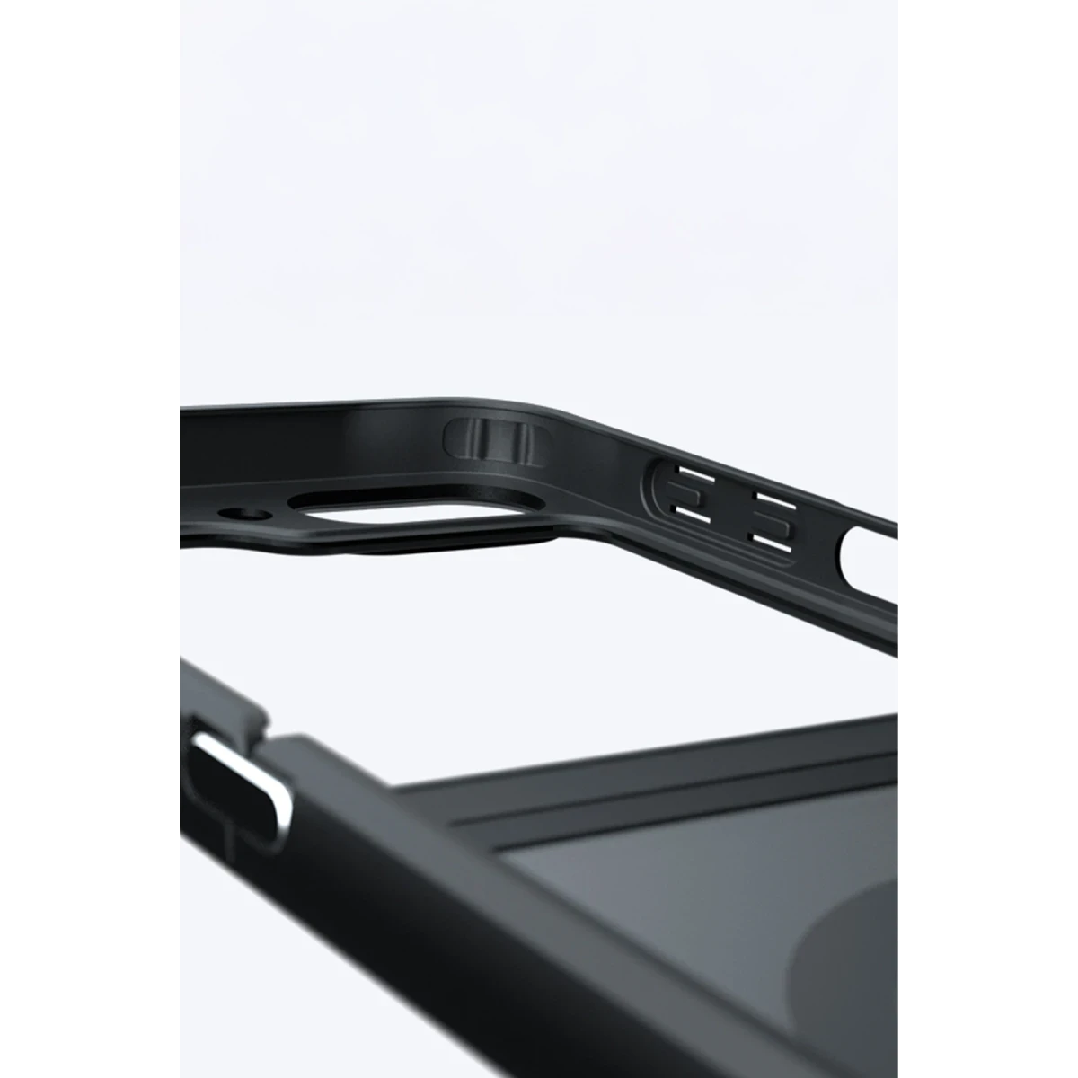 Newface Samsung Galaxy Z Flip 6 Kılıf Blur Fold Magsafe Kapak - Siyah — görsel 10