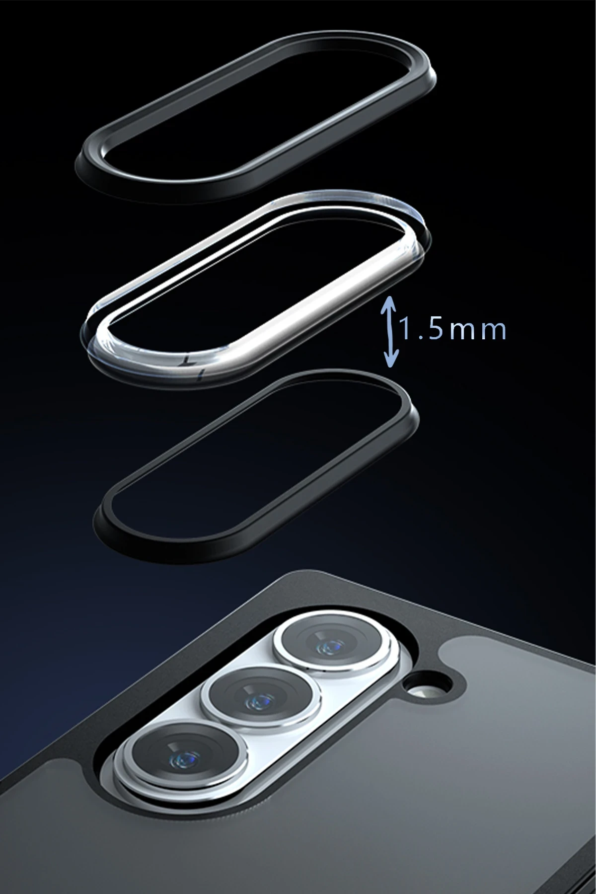 Newface Samsung Galaxy Z Fold 6 Kılıf Blur Fold Magsafe Kapak - Siyah — görsel 3