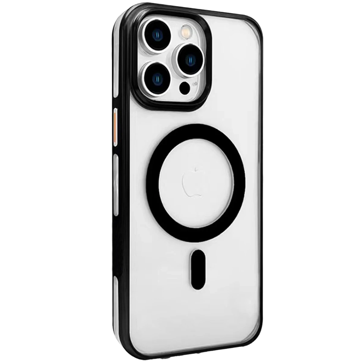 Joko Apple iPhone 15 Pro Max Gleam PC Sert Magsafe Kılıf - Şeffaf-Siyah — görsel 5
