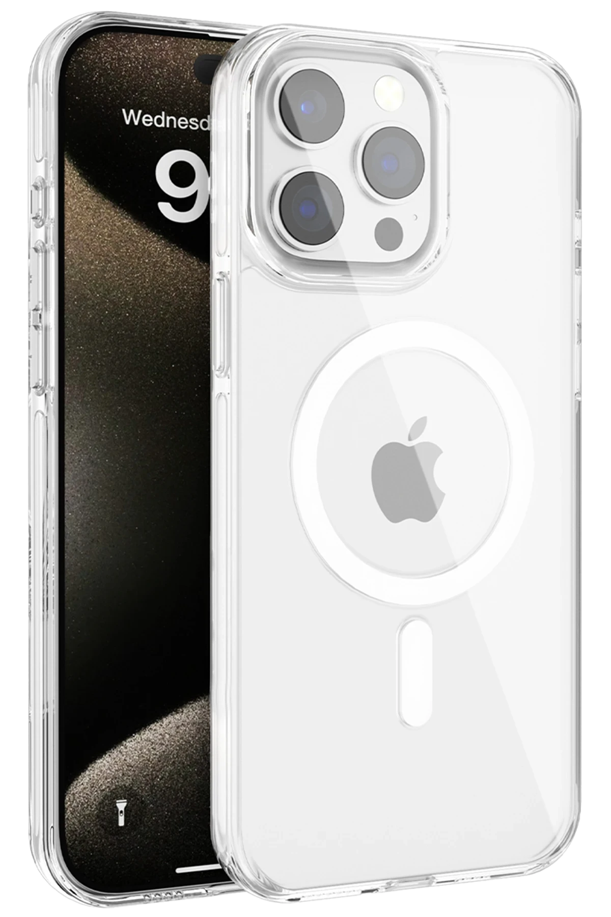 Joko iPhone 15 Pro Gleam PC Sert Magsafe Kılıf - Şeffaf