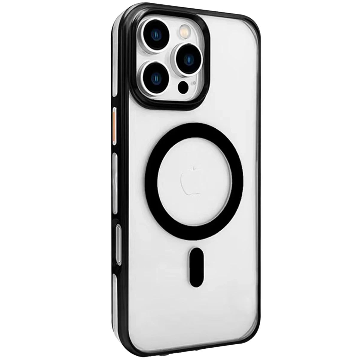 Joko Apple iPhone 16 Pro Gleam PC Sert Magsafe Kılıf - Şeffaf-Siyah