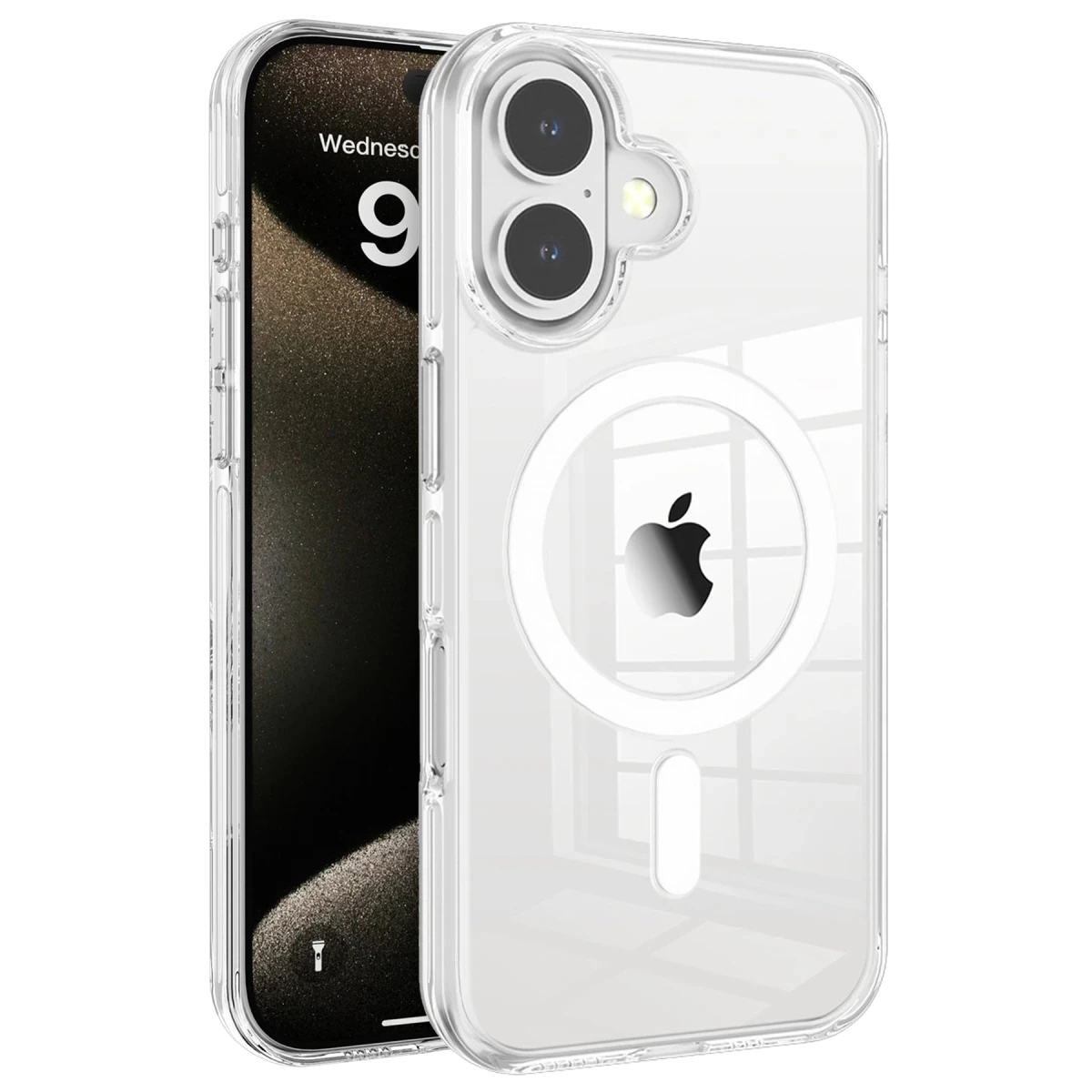 Joko Apple iPhone 16 Gleam PC Sert Magsafe Kılıf - Şeffaf