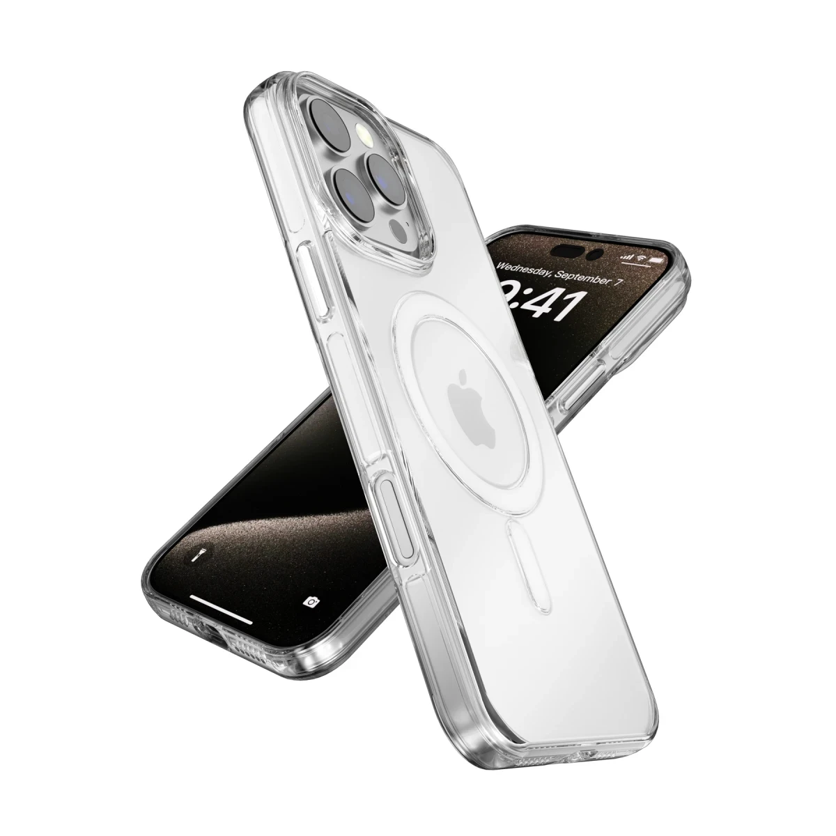 Joko Apple iPhone 16 Gleam PC Sert Magsafe Kılıf - Şeffaf-Siyah — görsel 6