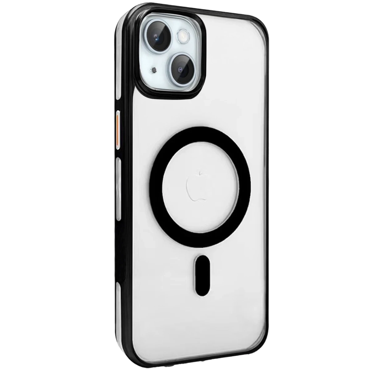 Joko Apple iPhone 15 Gleam PC Sert Magsafe Kılıf - Şeffaf-Siyah — görsel 5