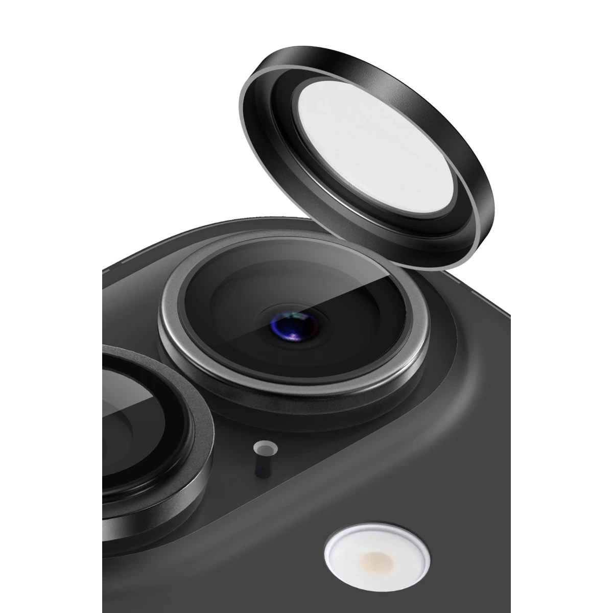 Keephone Apple iPhone 16 Capital Alüminyum AR Kamera Lens Koruyucu - Pembe