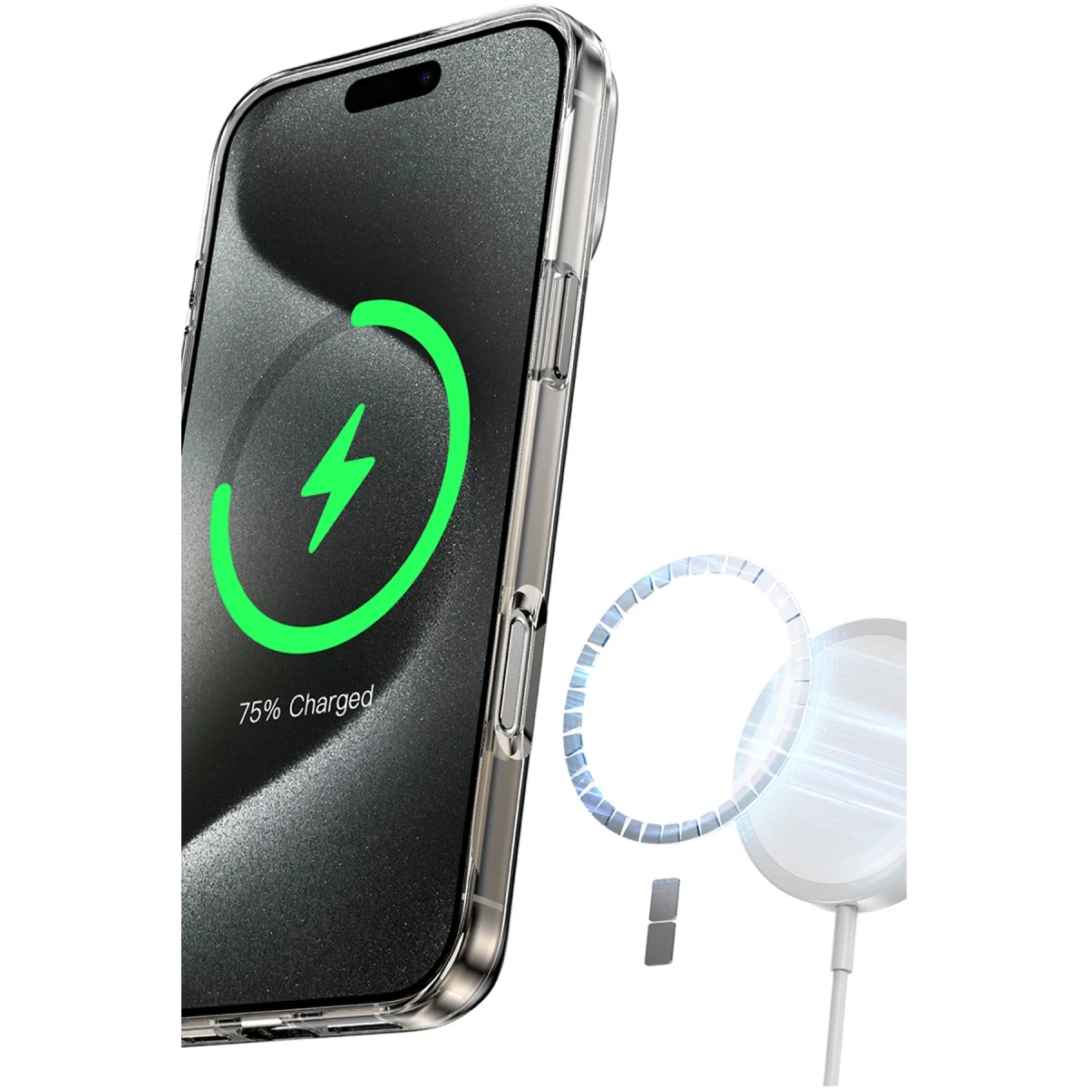 Keephone Apple iPhone 16 Pro Aurora Pro Magsafe Kılıf - Natural Titanyum