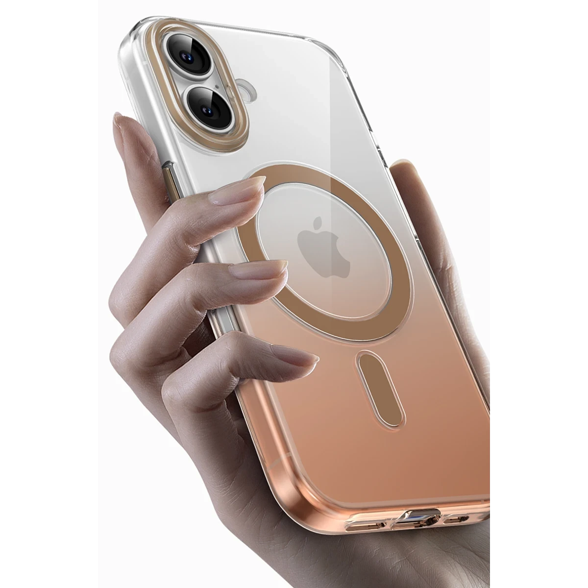 Keephone Apple iPhone 16 Aurora Pro Magsafe Kılıf - Çöl Titanyum