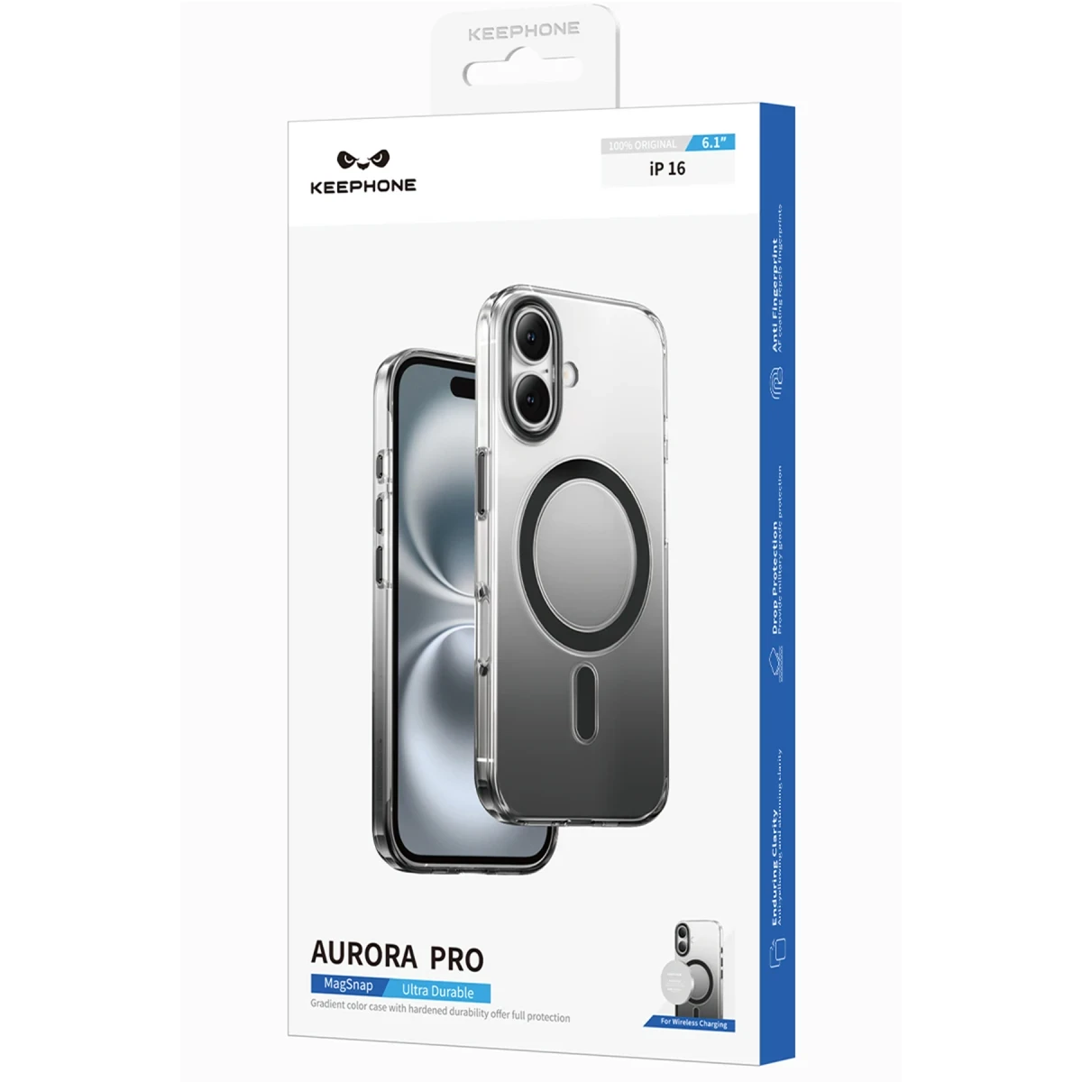 Keephone Apple iPhone 16 Aurora Pro Magsafe Kılıf - Çöl Titanyum